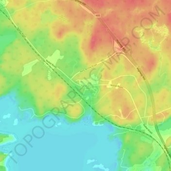 Carte topographique Nobel, altitude, relief