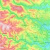 Carte topographique Bradford, altitude, relief