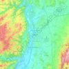 Carte topographique Valence, altitude, relief