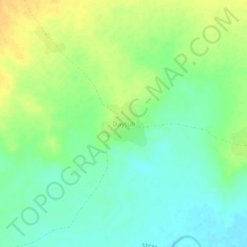 Carte topographique Daytuli, altitude, relief