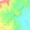 Carte topographique Chenna, altitude, relief