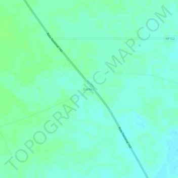 Carte topographique Cochicó, altitude, relief