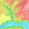 Carte topographique Foret Communale de Liverdun, altitude, relief