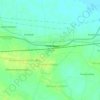 Carte topographique Poondi, altitude, relief