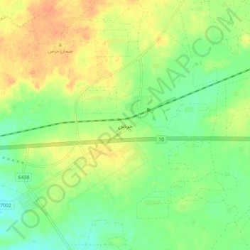 Carte topographique حرض, altitude, relief