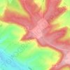 Carte topographique La Verrerie du Hellet, altitude, relief
