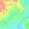 Carte topographique Clacks Canyon, altitude, relief