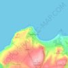 Carte topographique New Quay, altitude, relief