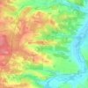 Carte topographique A Las Cassagnoles, altitude, relief