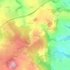 Carte topographique Les Peyrouses, altitude, relief