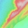 Carte topographique Red Cliff Mountain, altitude, relief