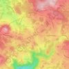 Carte topographique Flossac, altitude, relief
