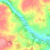 Carte topographique Methlick, altitude, relief