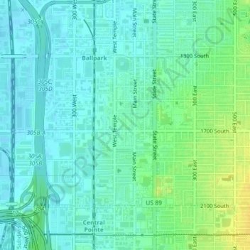 Carte topographique Dunford, altitude, relief