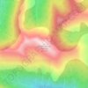 Carte topographique Commonwealth Mountain, altitude, relief