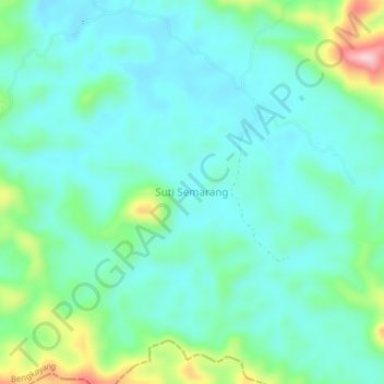 Carte topographique Suti Semarang, altitude, relief