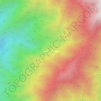 Carte topographique Latimojong, altitude, relief