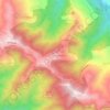 Carte topographique Ighil Tiguemounine, altitude, relief