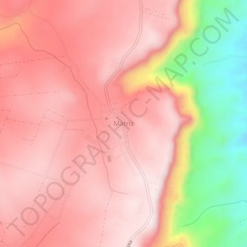 Carte topographique Matriz, altitude, relief