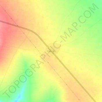 Carte topographique Cobole, altitude, relief