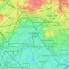 Carte topographique Shepherd's Bush, altitude, relief