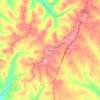 Carte topographique Highland, altitude, relief
