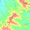 Carte topographique Bourdette, altitude, relief