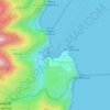 Carte topographique Cala della Grotta, altitude, relief