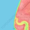 Carte topographique Plage de St Adresse, altitude, relief