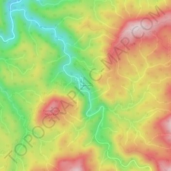 Carte topographique Tremont, altitude, relief