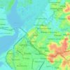 Carte topographique Deido, altitude, relief
