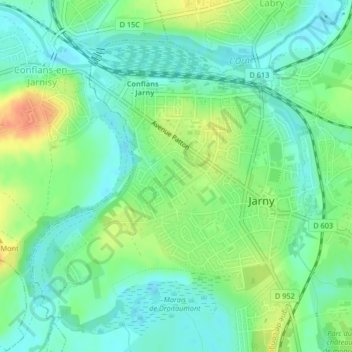 Carte topographique Saulxure, altitude, relief