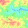 Carte topographique Greenbriar, altitude, relief