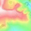 Carte topographique Вид с горы на долину, altitude, relief