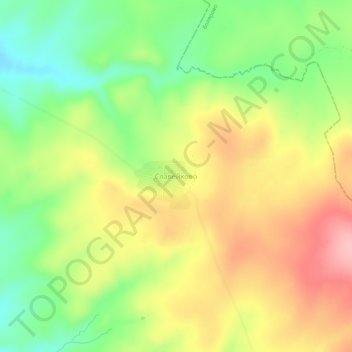 Carte topographique Slaveikovo, altitude, relief