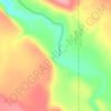 Carte topographique Spalding Dam, altitude, relief