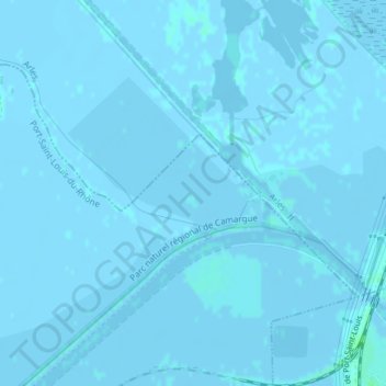 Carte topographique Relais, altitude, relief