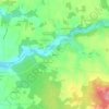 Carte topographique Brenne, altitude, relief