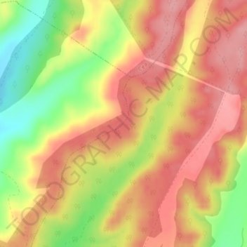 Carte topographique El Toroto, altitude, relief