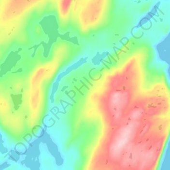 Carte topographique Kaipokok, altitude, relief