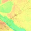 Carte topographique Unnao, altitude, relief