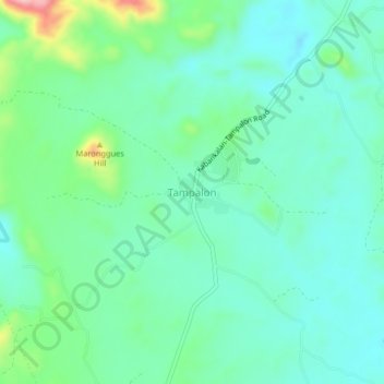 Carte topographique Tampalon, altitude, relief