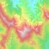 Carte topographique Kumaon, altitude, relief