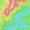 Carte topographique Veral, altitude, relief