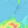 Carte topographique Point Erin, altitude, relief