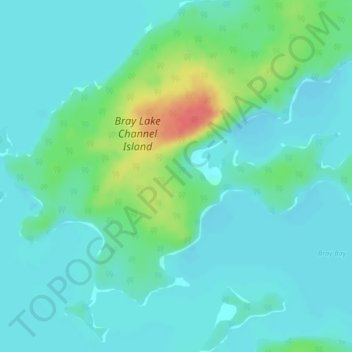 Carte topographique Lac Seul, altitude, relief