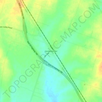 Carte topographique Heidenheimer, altitude, relief