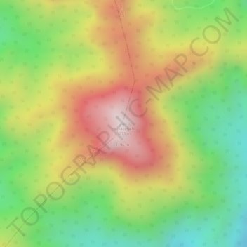 Carte topographique Bukit Jebah, altitude, relief