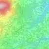 Carte topographique Le Bourg, altitude, relief