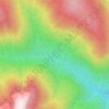 Carte topographique Hazelton Mountains, altitude, relief